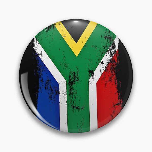 Item preview, South Africa Flag Distressed Paint Brush Stroke SA Pride designed and sold by Danny-Arts1.