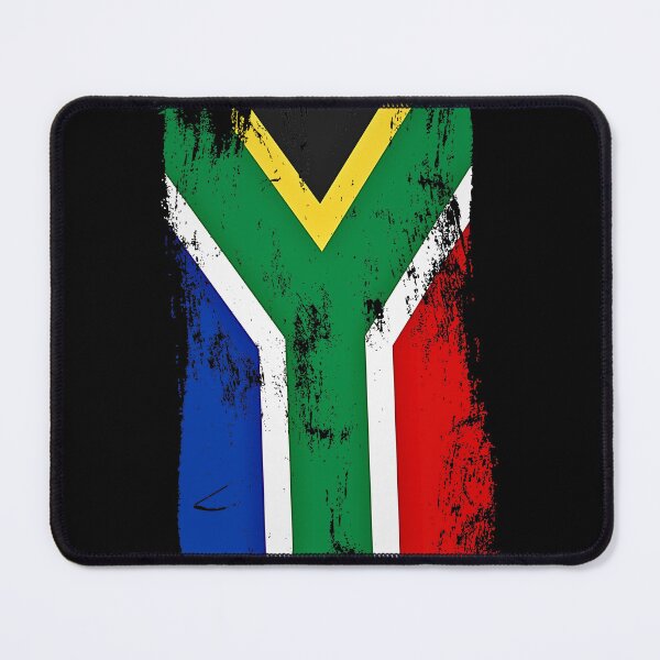 Item preview, South Africa Flag Distressed Paint Brush Stroke SA Pride designed and sold by Danny-Arts1.