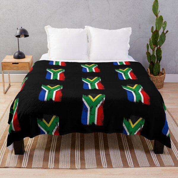 Item preview, South Africa Flag Distressed Paint Brush Stroke SA Pride designed and sold by Danny-Arts1.