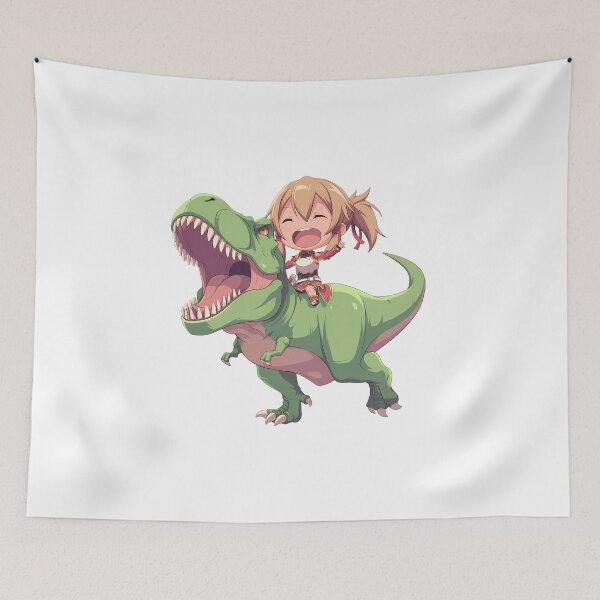Item preview, Silica Sword Art Online Kawaii Chibi Dinosaur Ride designed and sold by Dashsopaner.