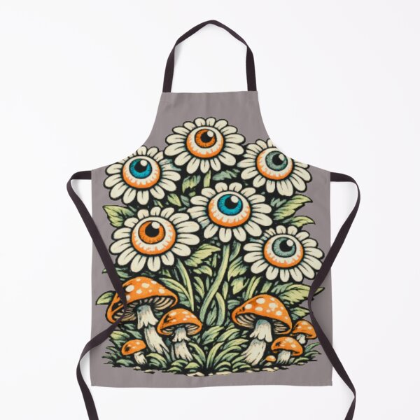 Item preview, Psychedelic Eyeball Flowers and Mushrooms designed and sold by darametzgerart.