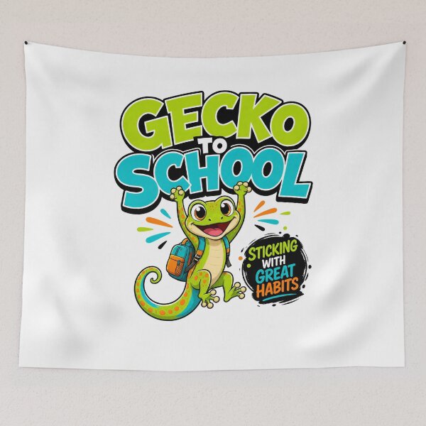 Item preview, Back to School: Gecko Sticking With Great Habits designed and sold by Fenay Designs.