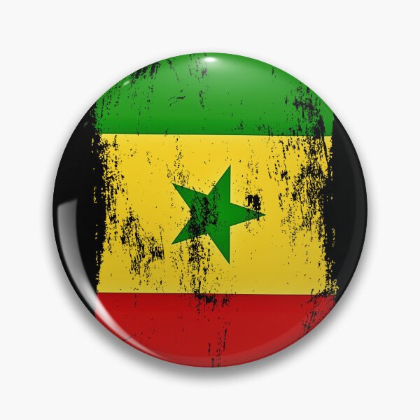 Item preview, Senegal Flag Distressed Paint Brush Stroke Senegalese Pride designed and sold by Danny-Arts1.