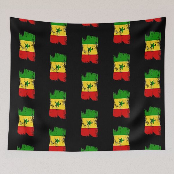 Item preview, Senegal Flag Distressed Paint Brush Stroke Senegalese Pride designed and sold by Danny-Arts1.