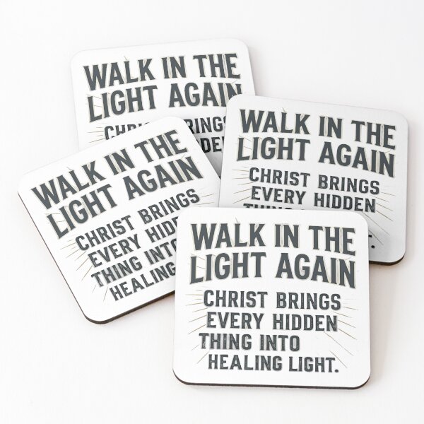 Item preview, Walk in the Light Again – Christian Faith T-Shirt & Vector Design designed and sold by graceformen.
