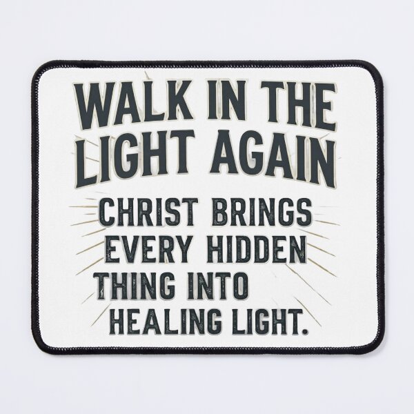 Item preview, Walk in the Light Again – Christian Faith T-Shirt & Vector Design designed and sold by graceformen.
