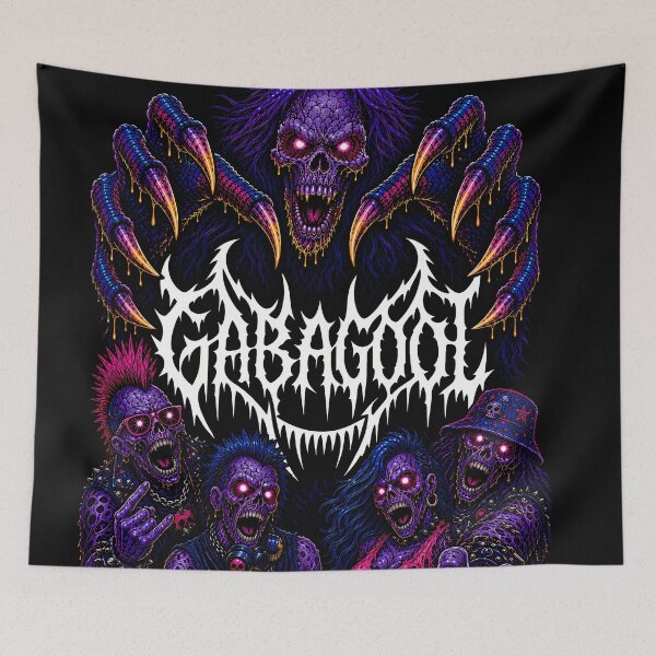 Item preview, GABAGOOL Neon Zombie Horde — Death Metal Punk Art designed and sold by Pokedinthe3rdEye.