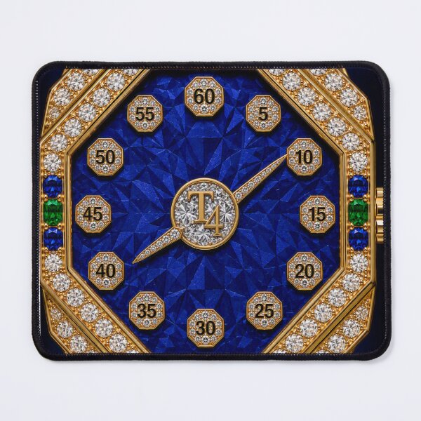 Item preview, Geometric Sapphire, Emerald and Diamond Gold Luxury Watch designed and sold by Trans4med.