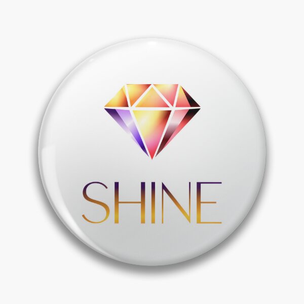 Item preview, SHINE Diamond Gradient Logo | Luxury Gem Motivational designed and sold by Innersoul studio.