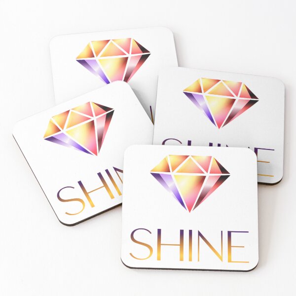 Item preview, SHINE Diamond Gradient Logo | Luxury Gem Motivational designed and sold by Innersoul studio.