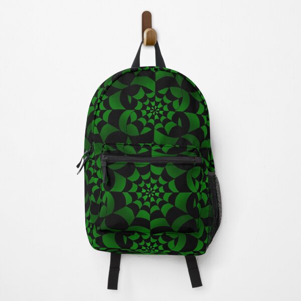 Item preview, Enchanted Web - Green and Black Spider Web Halloween Pattern designed and sold by BlackthornDsign.