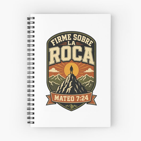 Item preview, Firme Sobre La Roca Christian Spanish Faith T-Shirt designed and sold by FaithLatino.