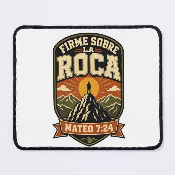 Item preview, Firme Sobre La Roca Christian Spanish Faith T-Shirt designed and sold by FaithLatino.