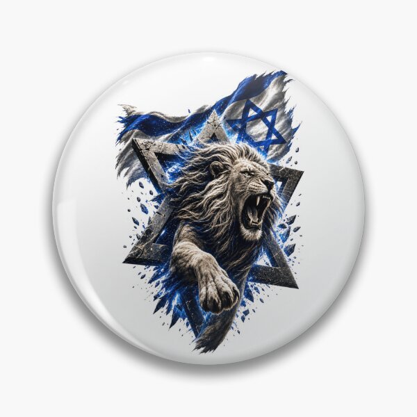 Item preview, Roaring Lion of Judah & Star of David & Israeli Flag designed and sold by FREENATION2026.