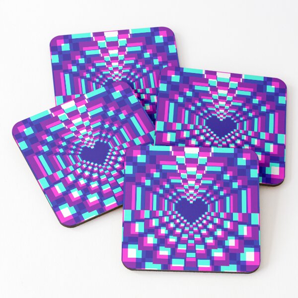 Item preview, Dark Pixel Heart Kaleidoscope - Mystic 2 designed and sold by animinimal.