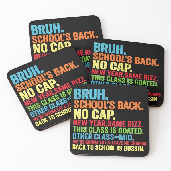 Item preview, Back To School Bruh No Cap Rizz Gen Z Slang Funny designed and sold by DamianRoy88.