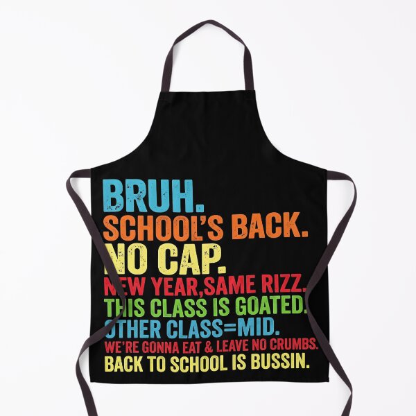 Item preview, Back To School Bruh No Cap Rizz Gen Z Slang Funny designed and sold by DamianRoy88.