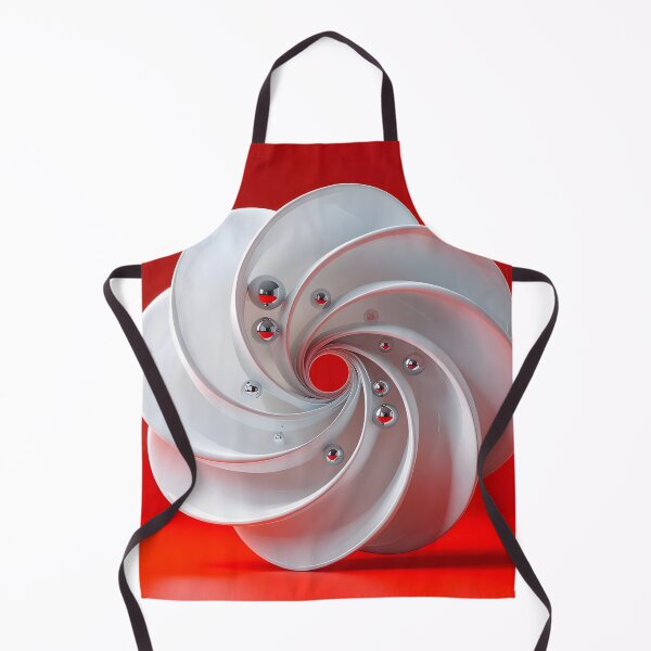Item preview, Swirling White Discs on Red designed and sold by Vicky Brago-Mitchell®.