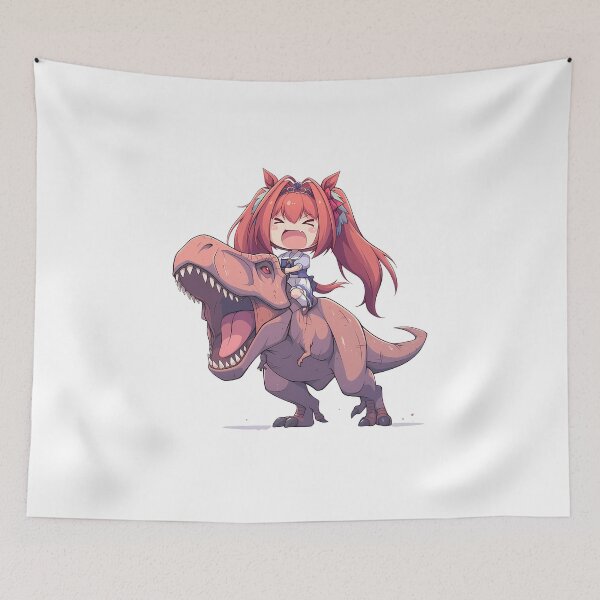 Item preview, Daiwa Scarlet Uma Musume Chibi Dinosaur Dash designed and sold by Dashsopaner.
