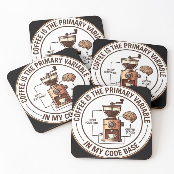 Item preview, Coffee Is The Primary Variable In My Code Base - Developer Humor designed and sold by OwlStudioshop.