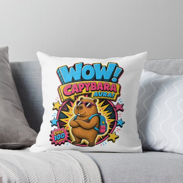 Item preview, Back to School: Wow, Capybara Aura Chill 100 designed and sold by Fenay Designs.