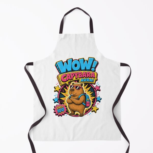 Item preview, Back to School: Wow, Capybara Aura Chill 100 designed and sold by Fenay Designs.
