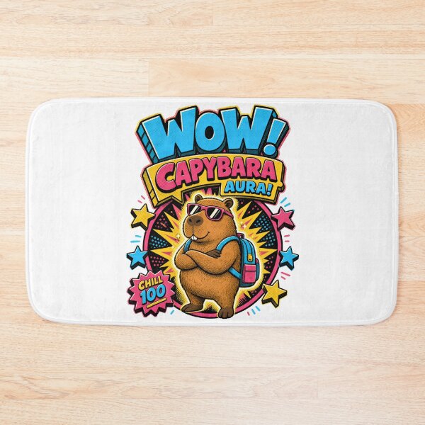 Item preview, Back to School: Wow, Capybara Aura Chill 100 designed and sold by Fenay Designs.