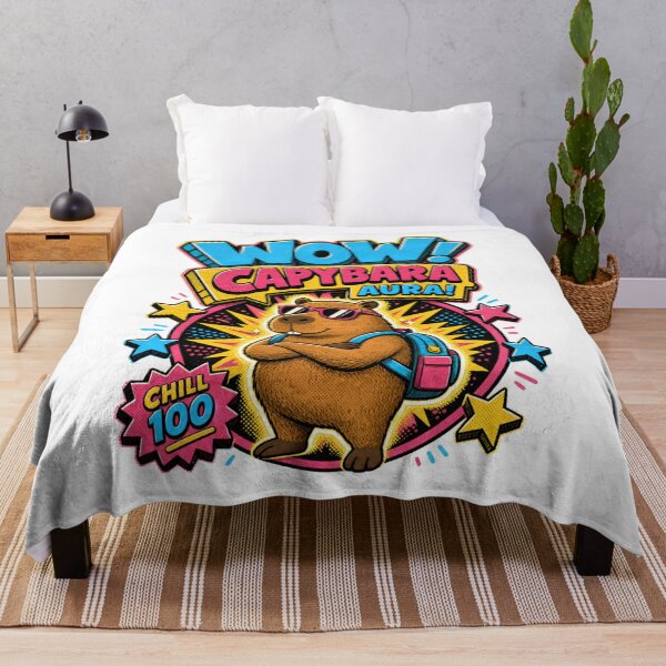 Item preview, Back to School: Wow, Capybara Aura Chill 100 designed and sold by Fenay Designs.