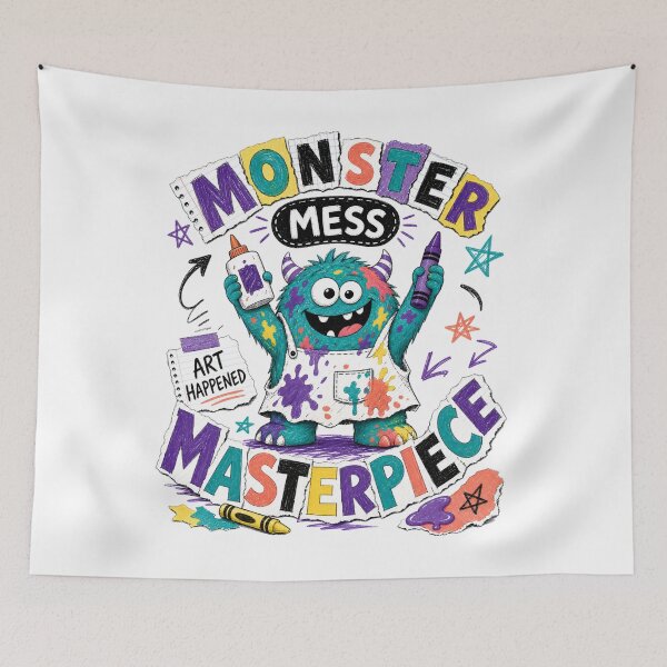 Item preview, Back to School: Monster Mess Masterpiece designed and sold by Fenay Designs.