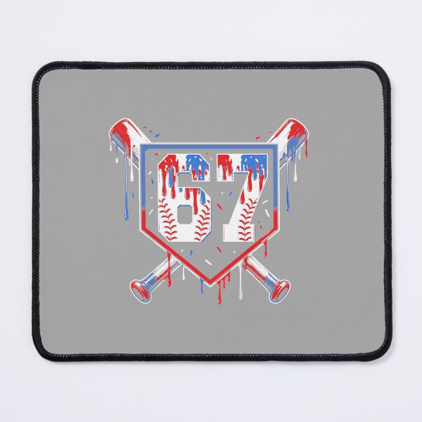 Item preview, Summer Six Seven Baseball Dripping Red White Blue USA designed and sold by ArleneRowe.