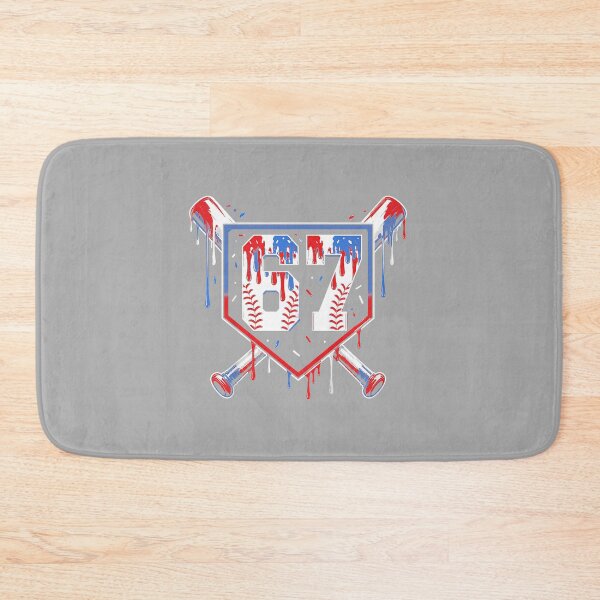 Item preview, Summer Six Seven Baseball Dripping Red White Blue USA designed and sold by ArleneRowe.