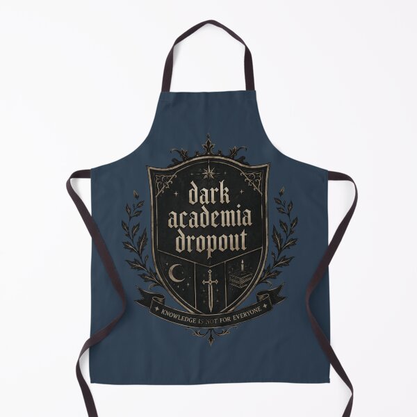 Item preview, Dark Academia Dropout — Gothic Crest Heraldic Art Print | Knowledge Is Not for Everyone, Scholar Gift designed and sold by ArtofDari.