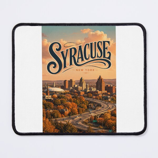 Item preview, Syracuse New York Skyline with Interstate 81 and Downtown Onondaga County designed and sold by Places On Earth.
