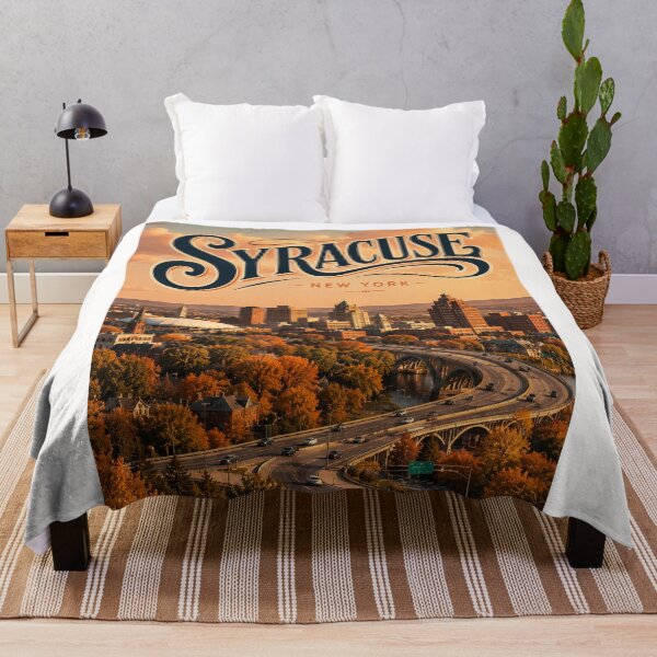 Item preview, Syracuse New York Skyline with Interstate 81 and Downtown Onondaga County designed and sold by Places On Earth.