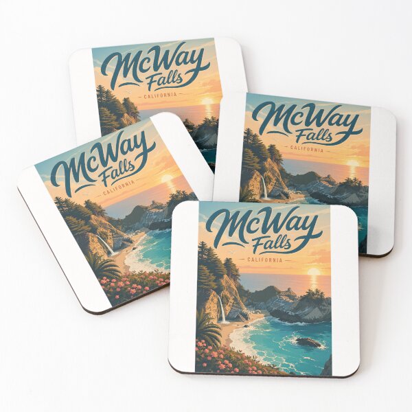 Item preview, McWay Falls Big Sur California along Julia Pfeiffer Burns State Park designed and sold by Places On Earth.