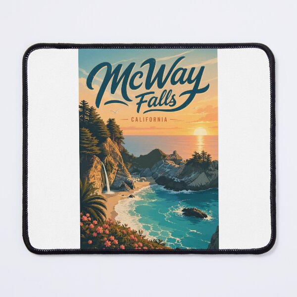Item preview, McWay Falls Big Sur California along Julia Pfeiffer Burns State Park designed and sold by Places On Earth.