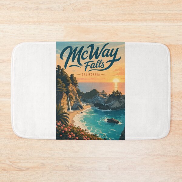 Item preview, McWay Falls Big Sur California along Julia Pfeiffer Burns State Park designed and sold by Places On Earth.