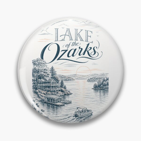 Item preview, Lake of the Ozarks Missouri shoreline with Bagnell Dam and Osage Beach designed and sold by Places On Earth.