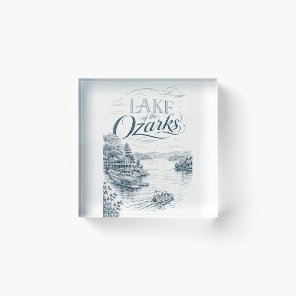 Item preview, Lake of the Ozarks Missouri shoreline with Bagnell Dam and Osage Beach designed and sold by Places On Earth.