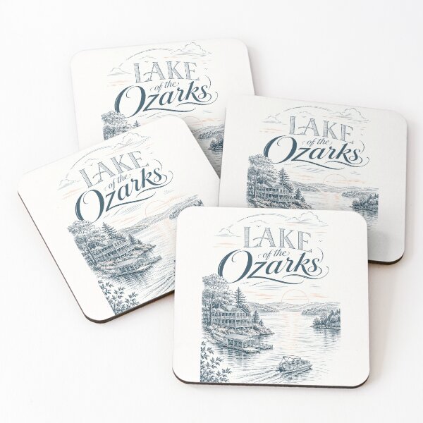 Item preview, Lake of the Ozarks Missouri shoreline with Bagnell Dam and Osage Beach designed and sold by Places On Earth.