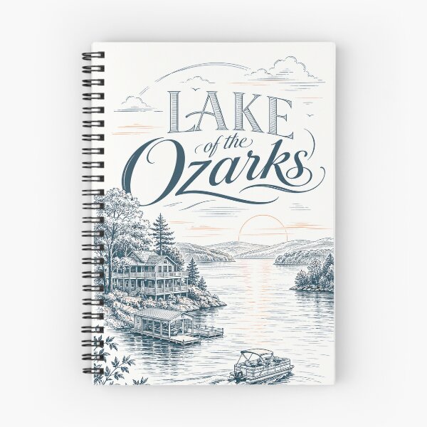 Item preview, Lake of the Ozarks Missouri shoreline with Bagnell Dam and Osage Beach designed and sold by Places On Earth.