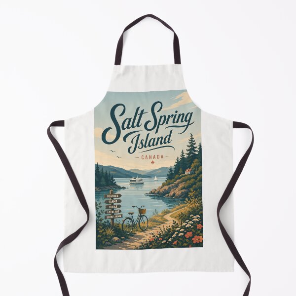Item preview, Salt Spring Island British Columbia with Gulf Islands Ferry Route designed and sold by Places On Earth.