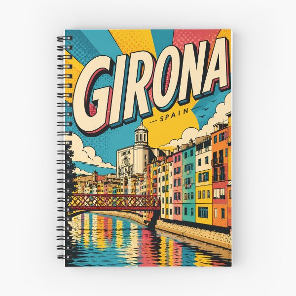 Item preview, Girona Catalonia with Onyar River and Eiffel Bridge designed and sold by Places On Earth.