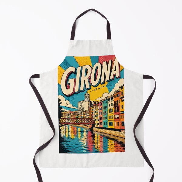 Item preview, Girona Catalonia with Onyar River and Eiffel Bridge designed and sold by Places On Earth.