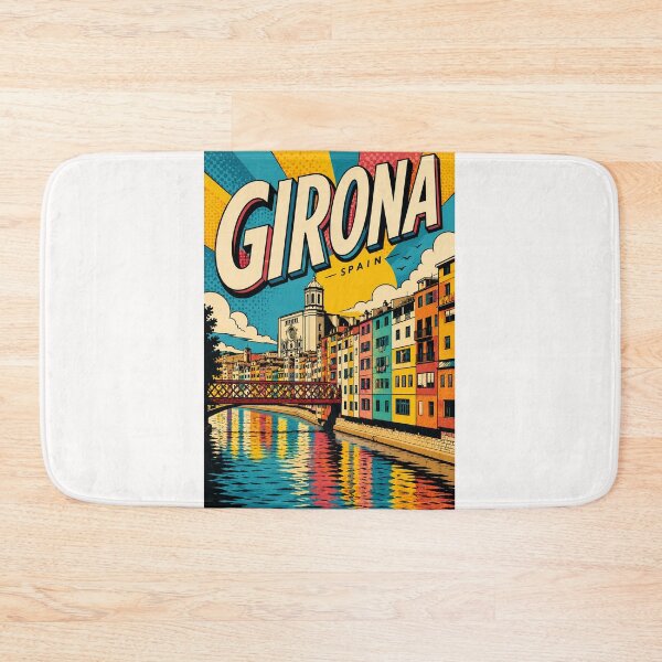 Item preview, Girona Catalonia with Onyar River and Eiffel Bridge designed and sold by Places On Earth.