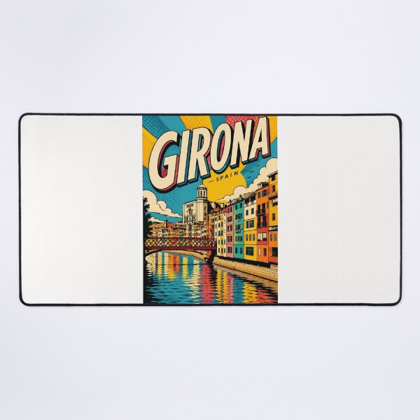 Item preview, Girona Catalonia with Onyar River and Eiffel Bridge designed and sold by Places On Earth.