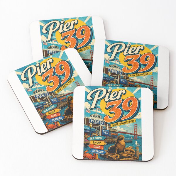 Item preview, Pier 39 San Francisco with Golden Gate Bridge and Fishermans Wharf designed and sold by Places On Earth.