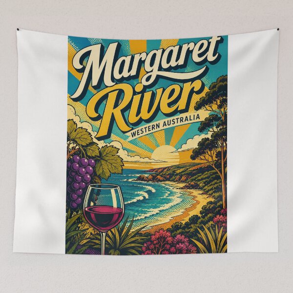 Item preview, Margaret River Western Australia with Leeuwin Naturaliste Coast designed and sold by Places On Earth.