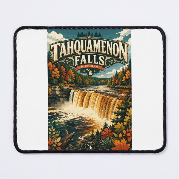 Item preview, Tahquamenon Falls Michigan Upper Peninsula Autumn River Landscape designed and sold by Places On Earth.