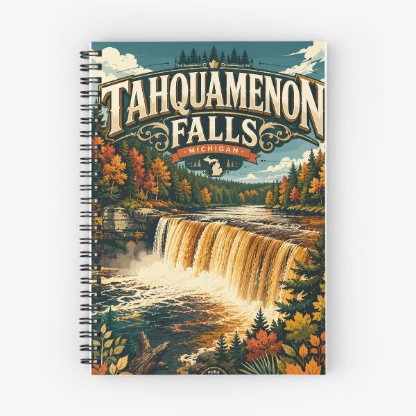 Item preview, Tahquamenon Falls Michigan Upper Peninsula Autumn River Landscape designed and sold by Places On Earth.